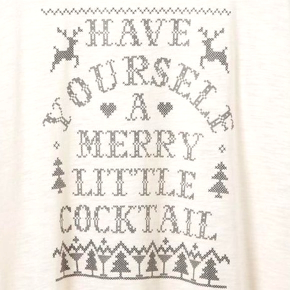 ❤️NWT VINTAGE TORRID TANK - MERRY LITTLE COCKTAIL CHRISTMAS RACERBACK SLEEP CAMI - Picture 3 of 9